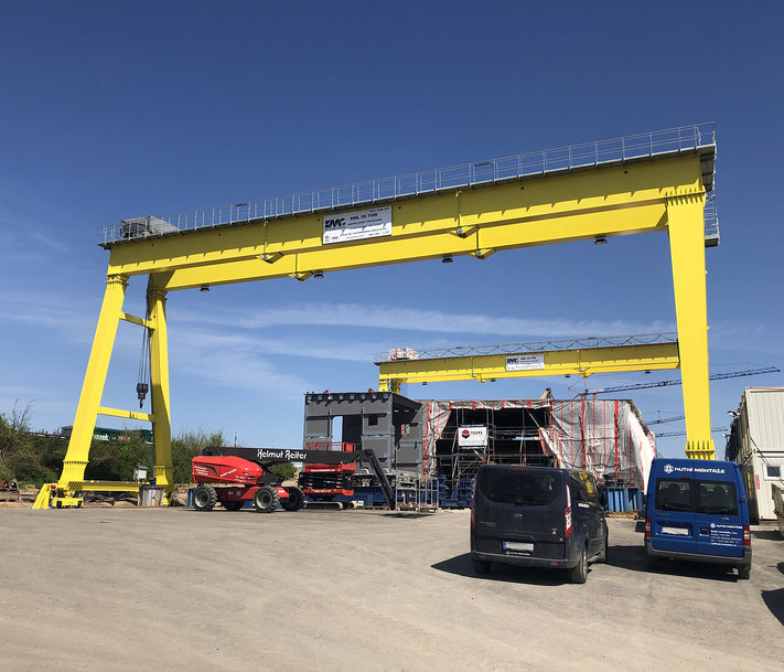 Les pinces de rail de Stromag aident Kümsan Cranes à construire un nouveau pont sur l’A40 entre Neuenkamp et Duisbourg
